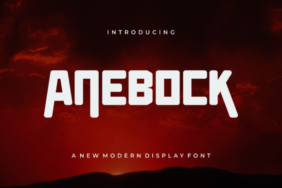 Anebock Font: Bold Display for Creative Projects