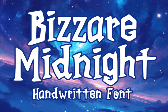 Bizzare Midnight: A Playful Gothic Display Font for Web Designers