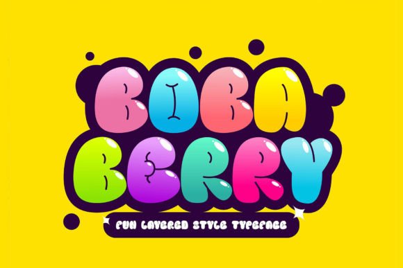 Boba Berry Font for Creative Web Design