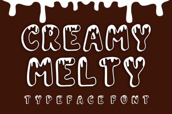 Creamy Melty Font for Winter Projects