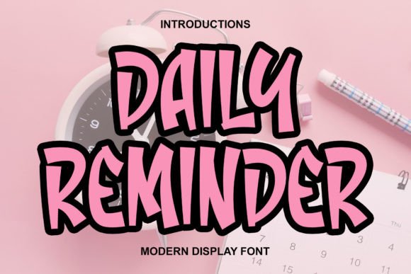 Daily Reminder Font for Creative Makers