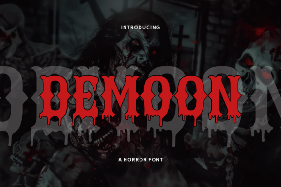 Demoon Font for Halloween Products and Spooky Branding