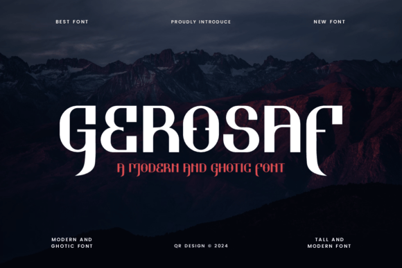 Gerosaf: A Bold Display Font for Business