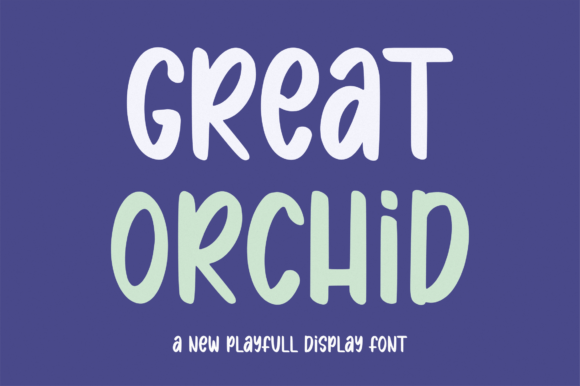 Great Orchid Font for Web Design