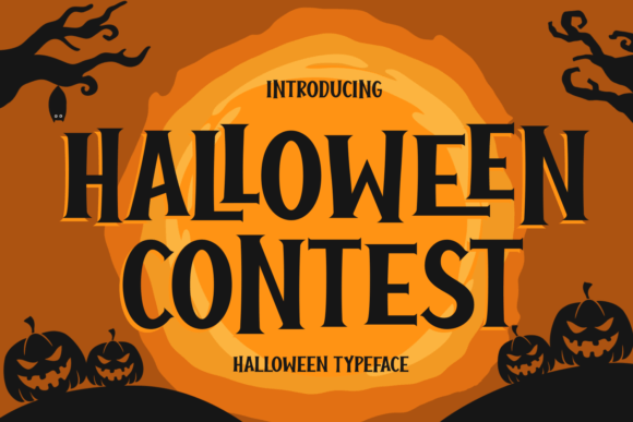 Halloween Contest: Bold Serif Display Font for Spooky Crafts