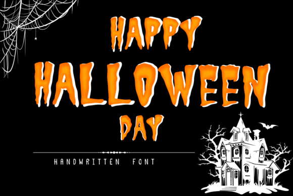 Happy Halloween Day: A Spooky Display Font for Handmade Products and Printables