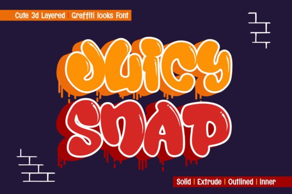 Juicy Snap: A 3D Display Font for Bold Campaign Visuals