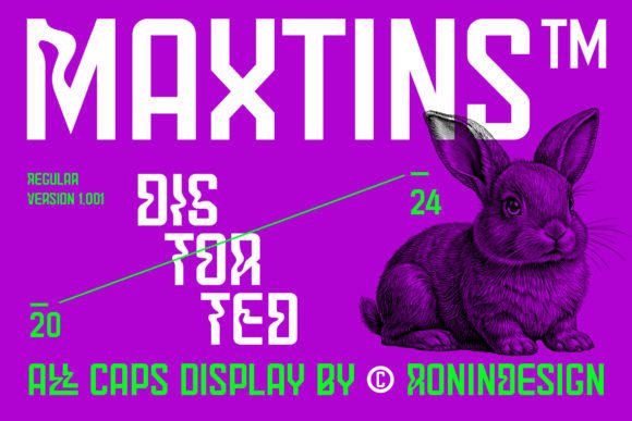 Maxtins: Bold, Futuristic Font for Modern Design