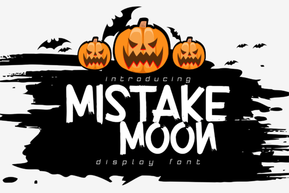 Mistake Moon Display Font for Spooky Elegant Web Designs