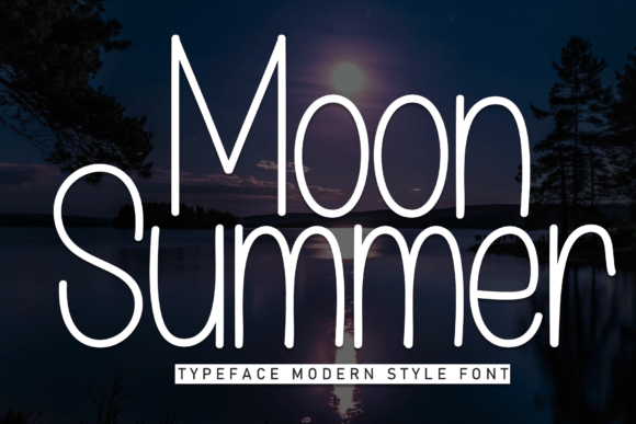 Moon Summer Font for Playful Campaign Visuals