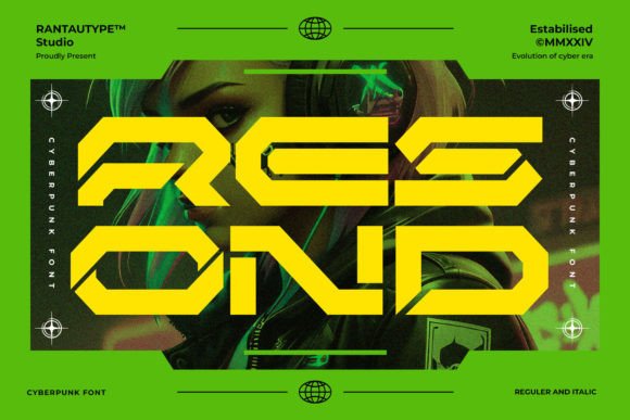 Resond: A Futuristic Display Font
