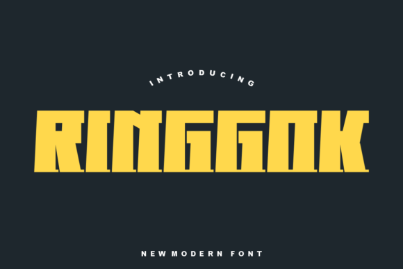 Ringgok Font: Bold and Beautiful