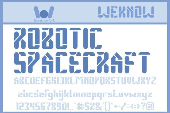 Robotic Spacecraft Font