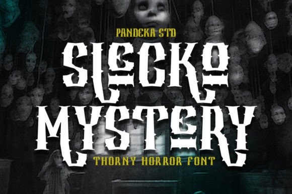 Slecko Mystery: A Horror Display Font for Editorial Design