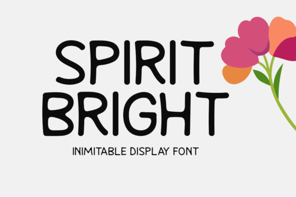 Spirit Bright Display Font for Handmade Product Design