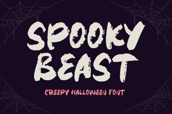 Spooky Beast Display Font for Web Design and Branding