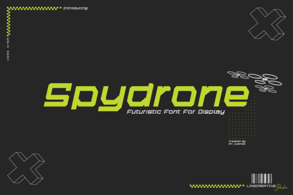 Spydrone: A Sleek Oblique Typeface for Futuristic Maker Projects