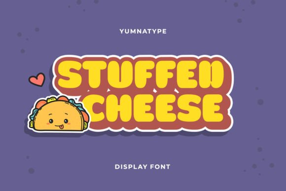 Stuffed Cheese Font: Playful Display for Creative Projects