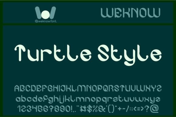 Turtle Style Font