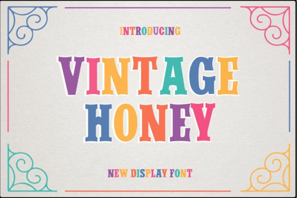 Vintage Honey: A Versatile Display Font for Modern Design Projects