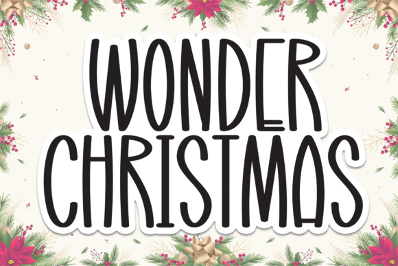 Wonder Christmas: A Tall Handwritten Display Font for Festive Campaigns