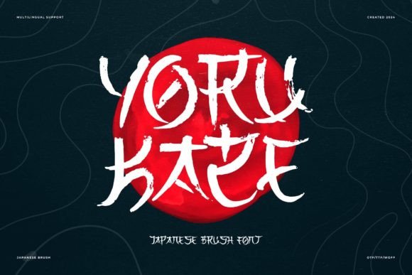 Yoru Kaze: A Bold Japanese Brush Font for Editorial Design